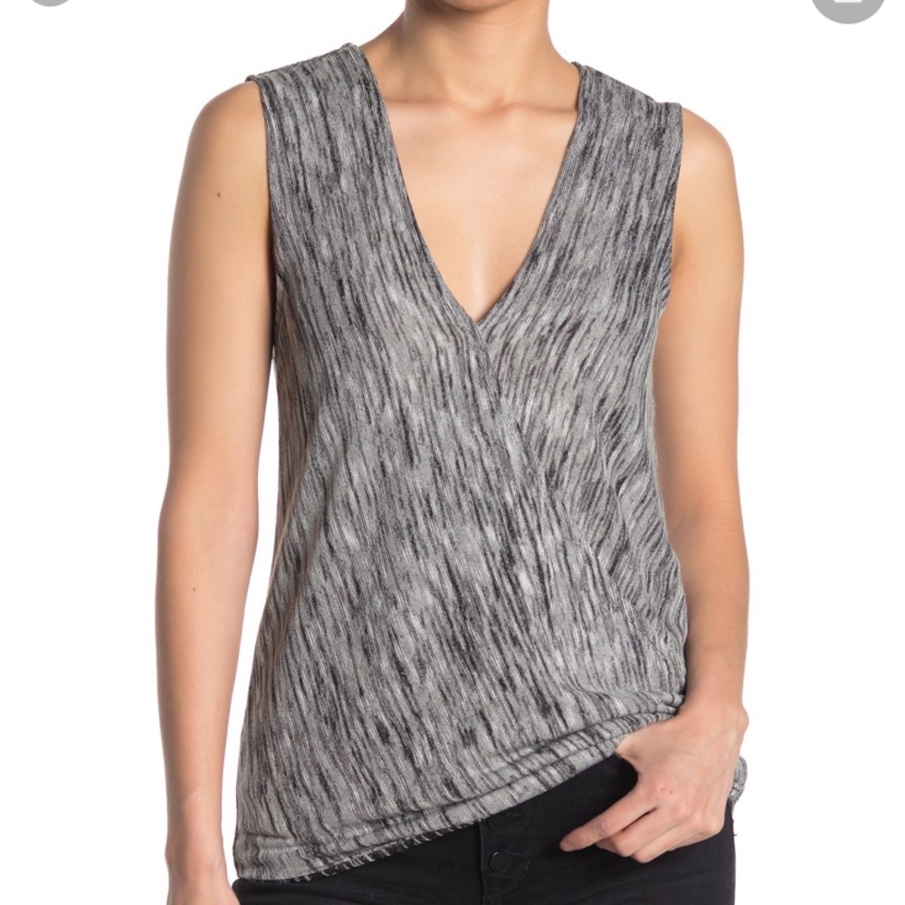 NWT BCBG sleeveless wrap top!